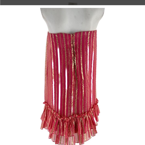 Chic Blue Ruffled Mini Dress - Picture 10 of 10